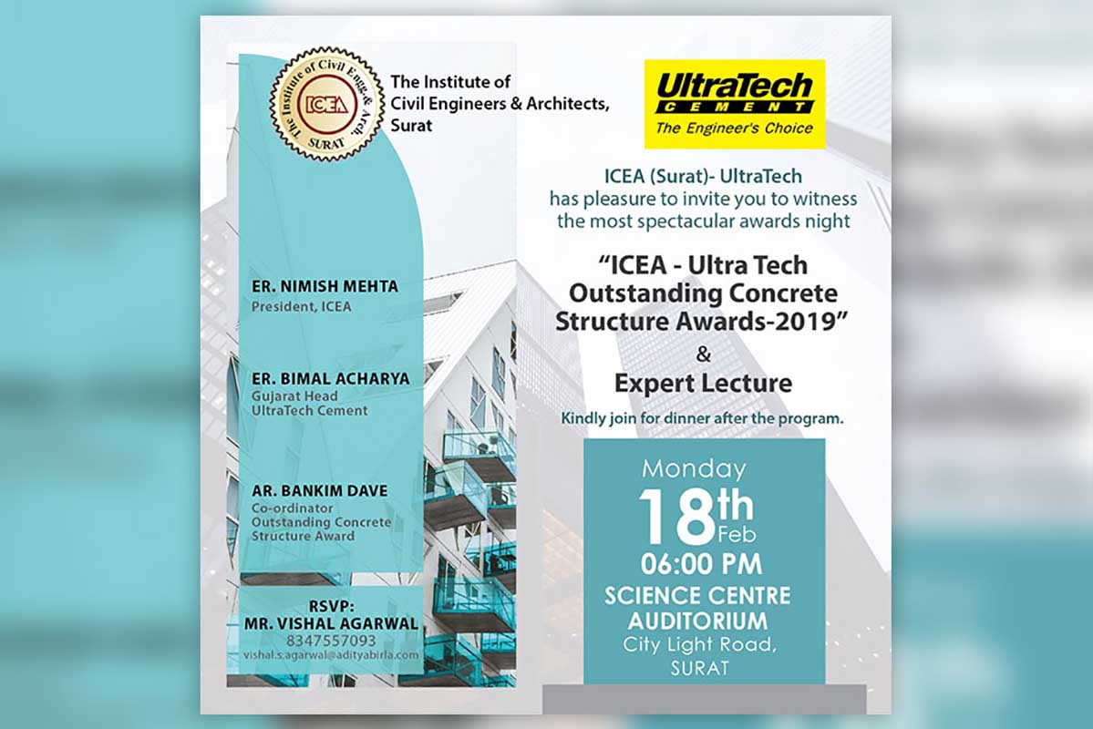 ICEA Ultra Tech Outstanding Concrete Structure Awards - 2019 & Expert Lacture